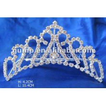 Rhinestone casamento tiara pente (GWST12-016)